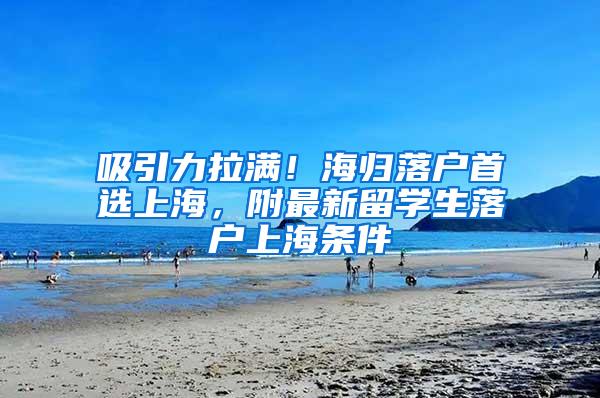 吸引力拉满！海归落户首选上海，附最新留学生落户上海条件