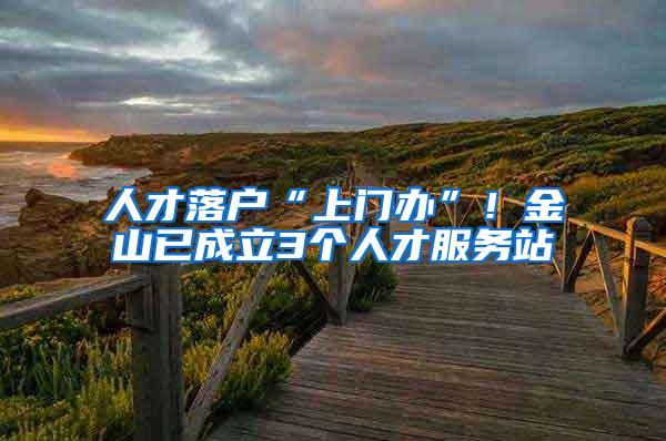 人才落户“上门办”！金山已成立3个人才服务站