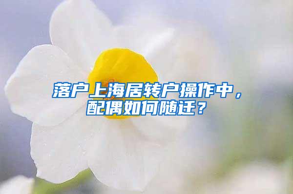 落户上海居转户操作中，配偶如何随迁？