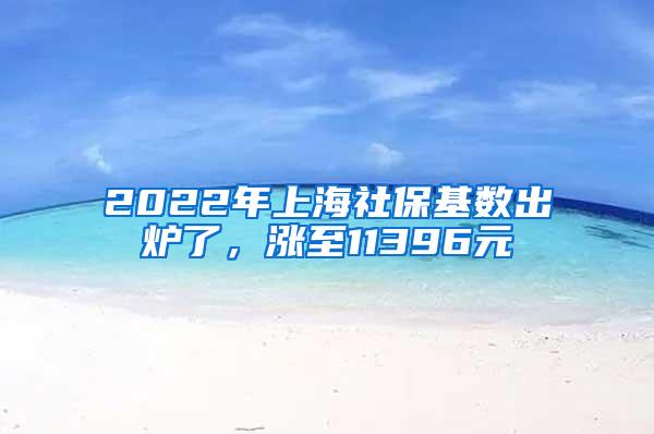 2022年上海社保基数出炉了，涨至11396元