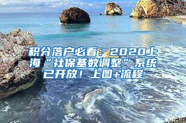 积分落户必看：2020上海“社保基数调整”系统已开放！上图+流程