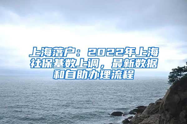 上海落户：2022年上海社保基数上调，最新数据和自助办理流程