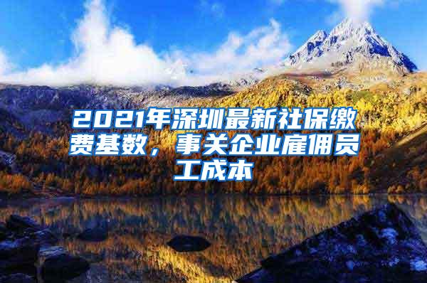 2021年深圳最新社保缴费基数，事关企业雇佣员工成本