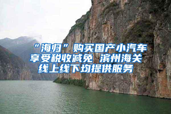 “海归”购买国产小汽车享受税收减免 滨州海关线上线下均提供服务