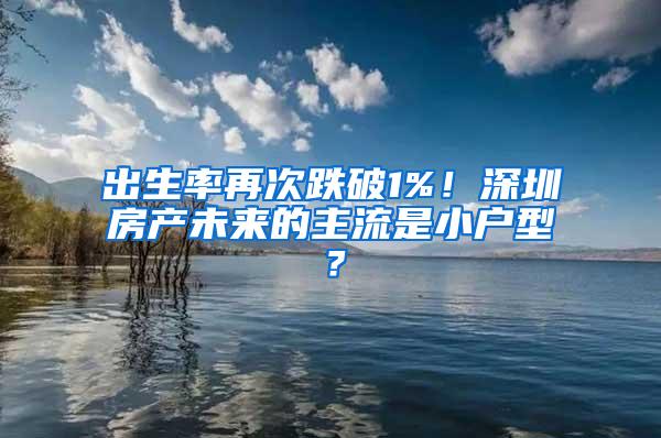 出生率再次跌破1%！深圳房产未来的主流是小户型？