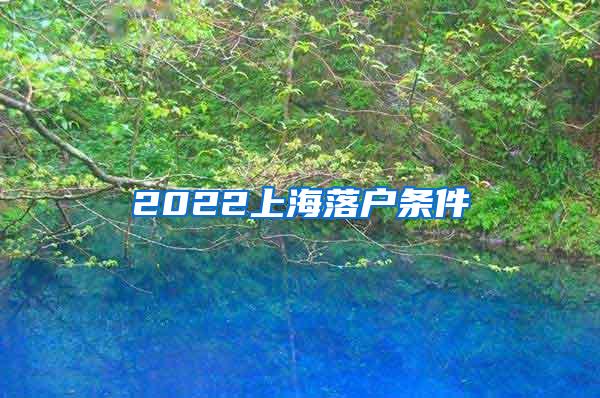 2022上海落户条件