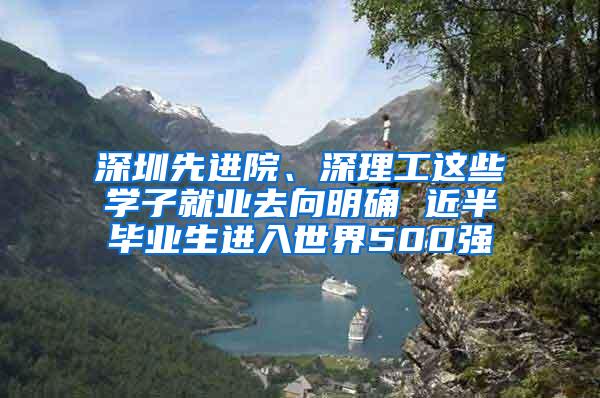 深圳先进院、深理工这些学子就业去向明确 近半毕业生进入世界500强