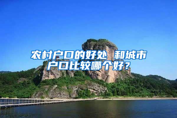 农村户口的好处 和城市户口比较哪个好？