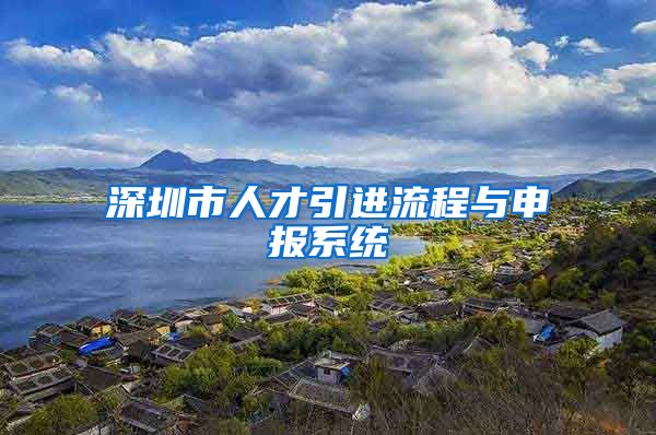 深圳市人才引进流程与申报系统