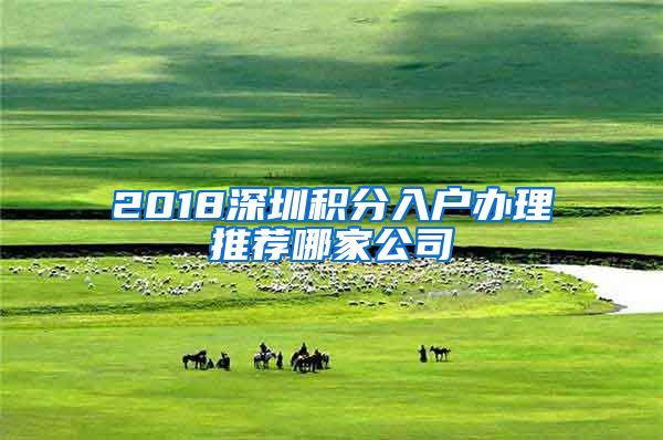 2018深圳积分入户办理推荐哪家公司