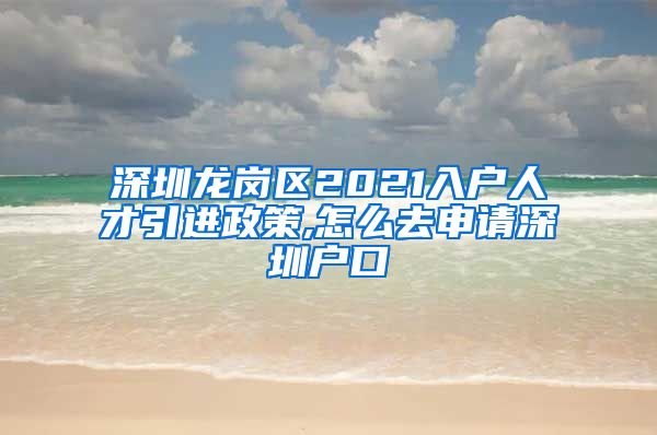 深圳龙岗区2021入户人才引进政策,怎么去申请深圳户口