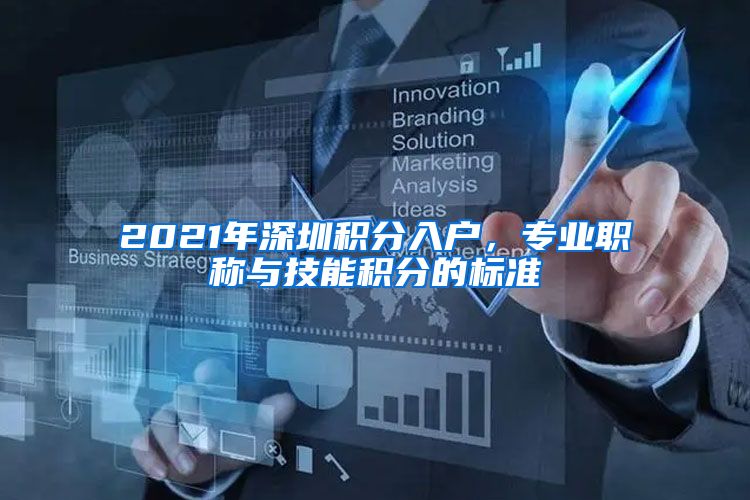2021年深圳积分入户，专业职称与技能积分的标准