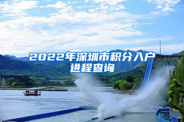 2022年深圳市积分入户进程查询