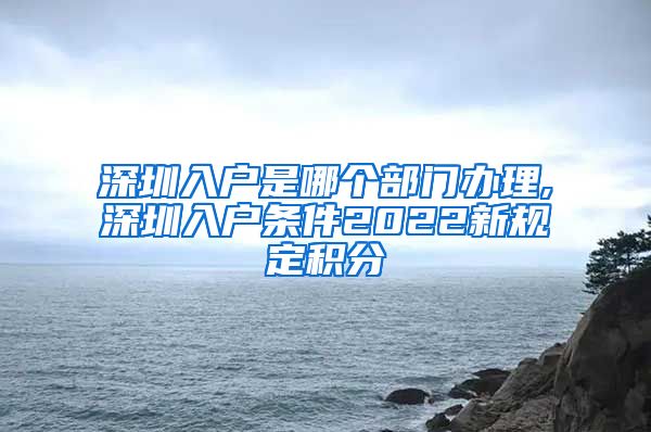 深圳入户是哪个部门办理,深圳入户条件2022新规定积分