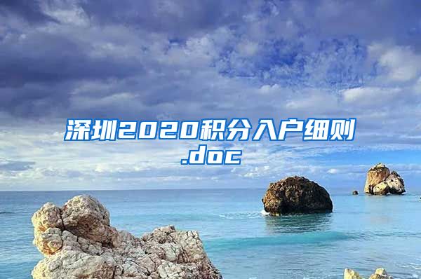 深圳2020积分入户细则.doc