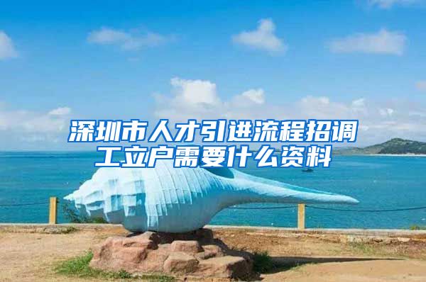 深圳市人才引进流程招调工立户需要什么资料