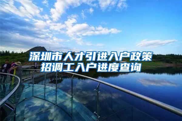 深圳市人才引进入户政策招调工入户进度查询