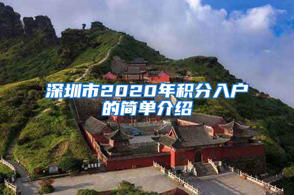 深圳市2020年积分入户的简单介绍