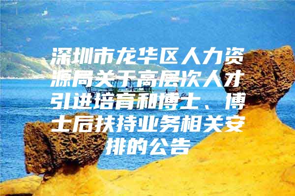 深圳市龙华区人力资源局关于高层次人才引进培育和博士、博士后扶持业务相关安排的公告