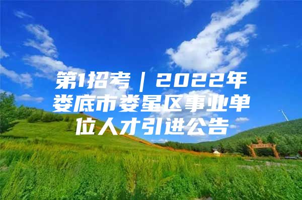 第1招考｜2022年娄底市娄星区事业单位人才引进公告