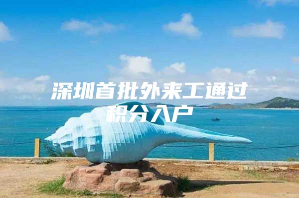 深圳首批外来工通过积分入户